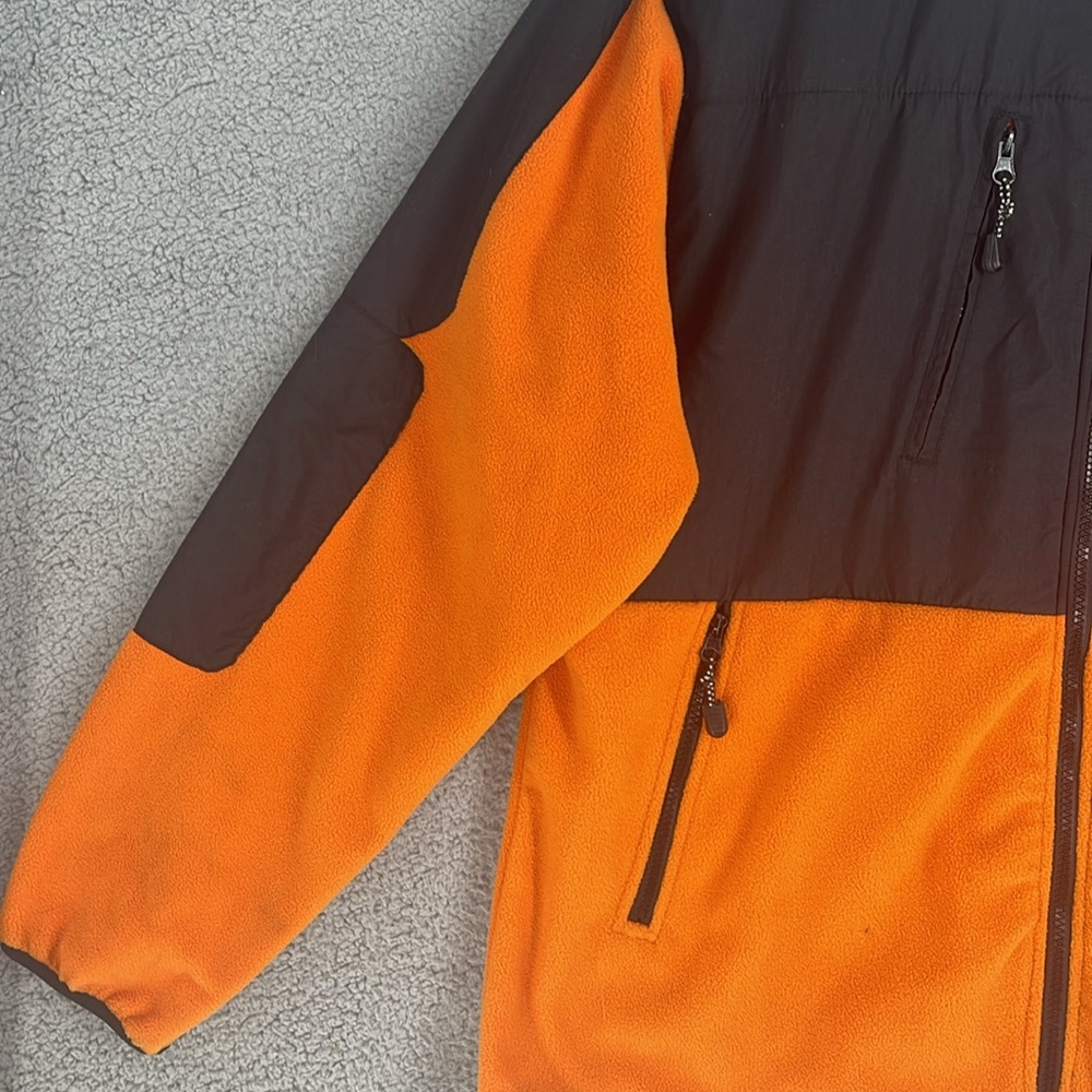 Texas Longhorns Orange & Black nylon & fleece zip up long sleeve jacket men’s XL - Picture 4 of 15